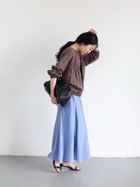 「le.coeur blanc（ルクールブラン）のアイテム」を使った、mihoさん（レディース・159cm）の春コーディネート