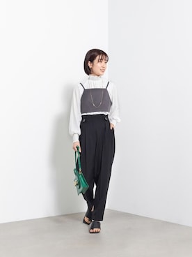 「シャーリング」｜NBB STAFF02さん（レディース・160cm）の春コーディネート