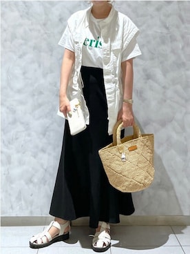 「Samantha Thavasa（サマンサタバサ）のアイテム（財布）」を使った、SamanthaThavasaさん（レディース・160cm）の夏コーディネート