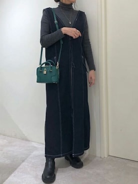 SamanthaThavasaさん（レディース・160cm）の冬コーディネート
