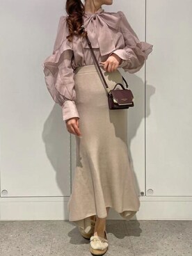 SamanthaThavasaさん（レディース・160cm）の冬コーディネート
