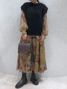 SamanthaThavasaさん(レディース・160cm)の冬コーディネート