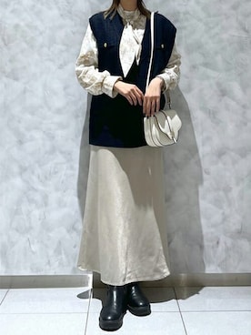 SamanthaThavasaさん（レディース・160cm）の冬コーディネート