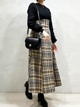 SamanthaThavasaさん（レディース・160cm）の冬コーディネート