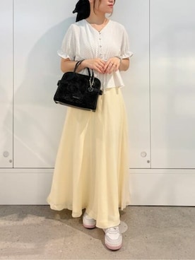 「アイテム（チャーム）」を使った、SamanthaThavasaさん（レディース・156cm）の夏コーディネート