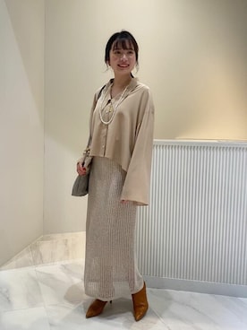 「noble」｜nagisaさん（レディース・153cm）の冬コーディネート