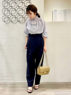 「Noble（ノーブル）のアイテム（その他パンツ）」を使った、nagisaさん（レディース・153cm）の夏コーディネート