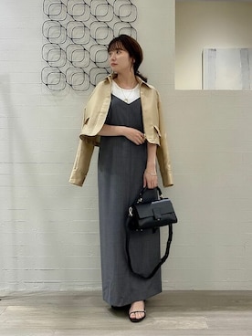 「noble」｜「アイテム（ジャケット/アウター）」を使った、nagisaさん（レディース・153cm）の夏コーディネート