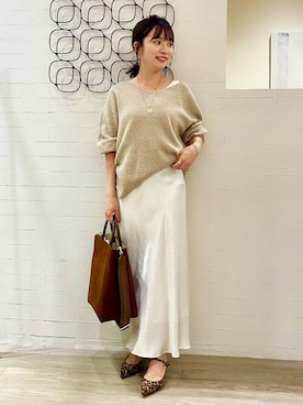 「Noble（ノーブル）のアイテム（Tシャツ/カットソー）」を使った、nagisaさん（レディース・153cm）の秋コーディネート