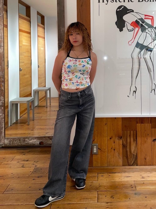 HYSTERIC GLAMOUR ホルターネックキャミソール SNS ADDICTION柄 ホルターネック（キャミソール）｜HYSTERIC
