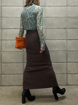 「ハイネックトップス」｜mivialocaさん（レディース・154cm）の秋コーディネート