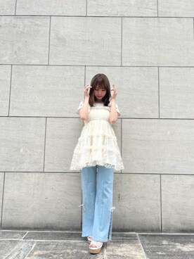 aochan46さん（レディース・154cm）の夏コーディネート