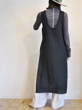 「キュプラ」｜「アイテム（ワンピース/ドレス）」を使った、chaosbohemiaさん（レディース・165cm）の冬コーディネート