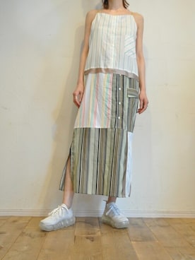 「厚底スニーカー」｜chaosbohemiaさん（レディース・165cm）の春コーディネート