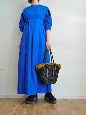 「--（--）のアイテム（ワンピース）」を使った、chaosbohemiaさん（レディース・165cm）の春コーディネート