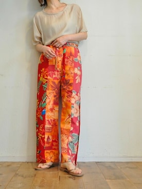 「RehersalL（リハーズオール）のアイテム」を使った、chaosbohemiaさん（レディース・165cm）の夏コーディネート