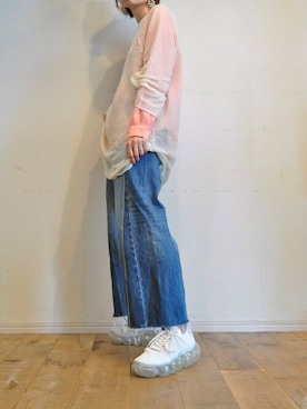 「RehersalL（リハーズオール）のアイテム」を使った、chaosbohemiaさん（レディース・165cm）の夏コーディネート