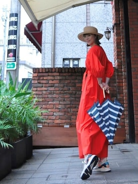 「--（--）のアイテム（ワンピース）」を使った、chaosbohemiaさん（レディース・168cm）の夏コーディネート