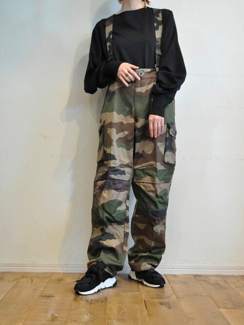 PERSONSOULThreeinoneCargo迷彩サロペットパンツ