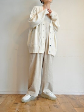 「--（--）のアイテム（サロペット/オーバーオール）」を使った、chaosbohemiaさん（レディース・165cm）の秋コーディネート