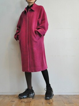 「--（--）のアイテム（その他アウター）」を使った、chaosbohemiaさん（レディース・165cm）の冬コーディネート