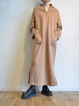 「--（--）のアイテム（ワンピース）」を使った、chaosbohemiaさん（レディース・165cm）の冬コーディネート