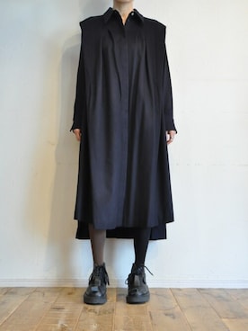 「--（--）のアイテム（ワンピース）」を使った、chaosbohemiaさん（レディース・165cm）の冬コーディネート