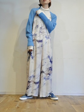 「袖コンシャス」｜chaosbohemiaさん（レディース・165cm）の冬コーディネート