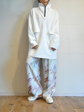 「--（--）のアイテム（スウェット）」を使った、chaosbohemiaさん（レディース・165cm）の冬コーディネート