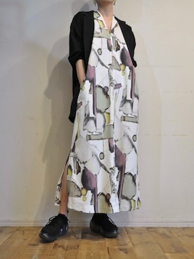 「--（--）のアイテム（ワンピース）」を使った、chaosbohemiaさん（レディース・165cm）の冬コーディネート