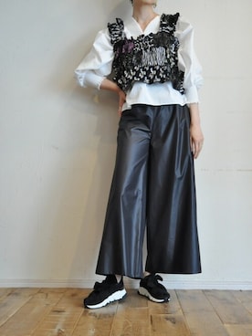 「プリーツ」｜chaosbohemiaさん（レディース・165cm）の春コーディネート