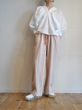 「--（--）のアイテム（パンツ）」を使った、chaosbohemiaさん（レディース・165cm）の春コーディネート