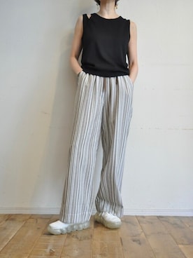 「--（--）のアイテム（パンツ）」を使った、chaosbohemiaさん（レディース・165cm）の春コーディネート