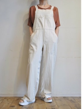 「RehersalL（リハーズオール）のアイテム（オールインワン・サロペット）」を使った、chaosbohemiaさん（レディース・165cm）の春コーディネート