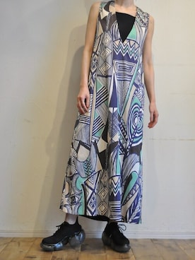 「--（--）のアイテム（ワンピース）」を使った、chaosbohemiaさん（レディース・165cm）の春コーディネート