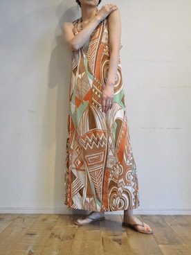 「--（--）のアイテム（ワンピース）」を使った、chaosbohemiaさん（レディース・165cm）の春コーディネート