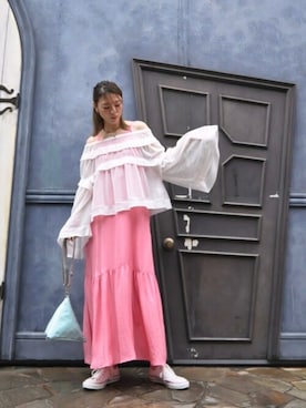 「--（--）のアイテム（ワンピース）」を使った、chaosbohemiaさん（レディース・168cm）の夏コーディネート