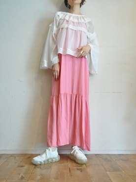 「--（--）のアイテム（ワンピース）」を使った、chaosbohemiaさん（レディース・165cm）の夏コーディネート