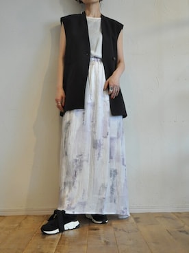 「--（--）のアイテム（スカート）」を使った、chaosbohemiaさん（レディース・165cm）の夏コーディネート