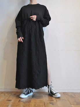 「スウェットワンピース」｜chaosbohemiaさん（レディース・165cm）の夏コーディネート