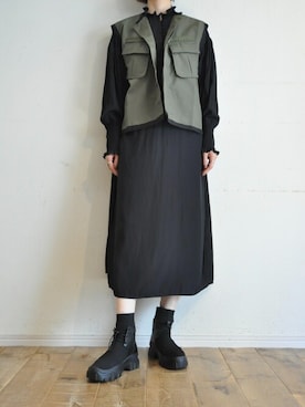 「RehersalL（リハーズオール）のアイテム」を使った、chaosbohemiaさん（レディース・165cm）の秋コーディネート