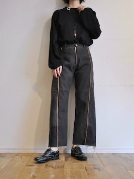「RehersalL（リハーズオール）のアイテム」を使った、chaosbohemiaさん（レディース・165cm）の秋コーディネート