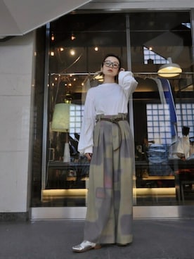 「--（--）のアイテム（パンツ）」を使った、chaosbohemiaさん（レディース・165cm）の秋コーディネート