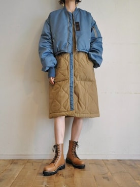 「--（--）のアイテム（ジャケット/アウター）」を使った、chaosbohemiaさん（レディース・165cm）の秋コーディネート
