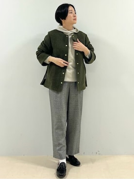 「chausser（ショセ）のアイテム」を使った、yukoさん（レディース・156cm）の秋コーディネート