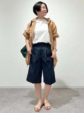 「NATIC（ナティック）のアイテム」を使った、yukoさん（レディース・156cm）の夏コーディネート