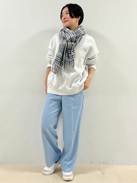 「Glen Prince（グレンプリンス）のアイテム」を使った、yukoさん（レディース・156cm）の冬コーディネート