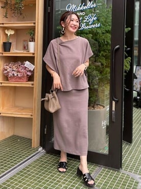 Bou Jeloudさん(レディース・161cm)の春コーディネート