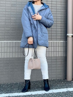 「ゴルフスタイル」｜「アイテム（ジャケット/アウター）」を使った、Bou Jeloudさん（レディース・162cm）の冬コーディネート