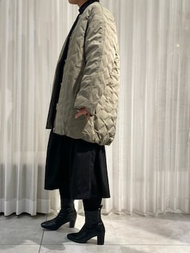 「162cm」｜「アイテム（トレンチコート）」を使った、Bou Jeloudさん（レディース・162cm）の冬コーディネート